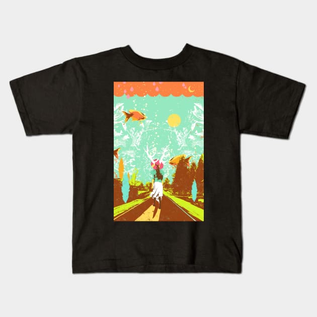 UNDERWATER DREAM Kids T-Shirt by Showdeer